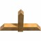 Ekena Millwork Eugene Rough Sawn Timber Gable Bracket, Western Red Cedar, 48"W x 28"H x 6"D x 6"F, 14/12 Pitch GBW048X28X0606EUG00RWR - alternate 4